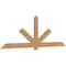 Ekena Millwork Kennewick Timber Gable Bracket, Western Red Cedar, 108"W x 36"H x 1 1/2"D x 5 1/2"F, 8/12 Pitch GBW108X36X0206KEN00SWR - alternate 2
